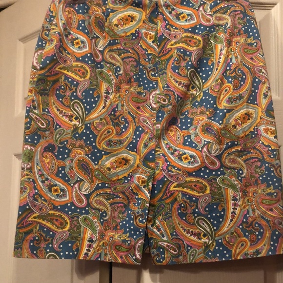 Jones New York Signature size 8 Paisley Pencil Skirt - Picture 3 of 6